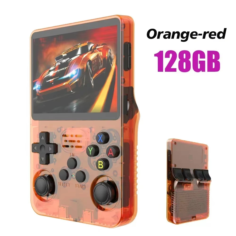 Retro R36S Handheld Game Console - Open Source Linux, 3.5" IPS Screen, 64GB/128GB Games, Portable Gaming on the Go!