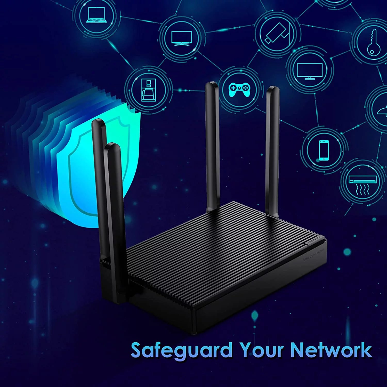 AX1800 Wifi 6 Router - 1.8Gb Routers for Wireless Internet, Gaming Router, Internet Routers, Wifi 6 Router, Wireless Router, OFDMA, MU-MIMO, Gigabit WAN/LAN Ports, WPS, Ipv6, 4K Video Streaming