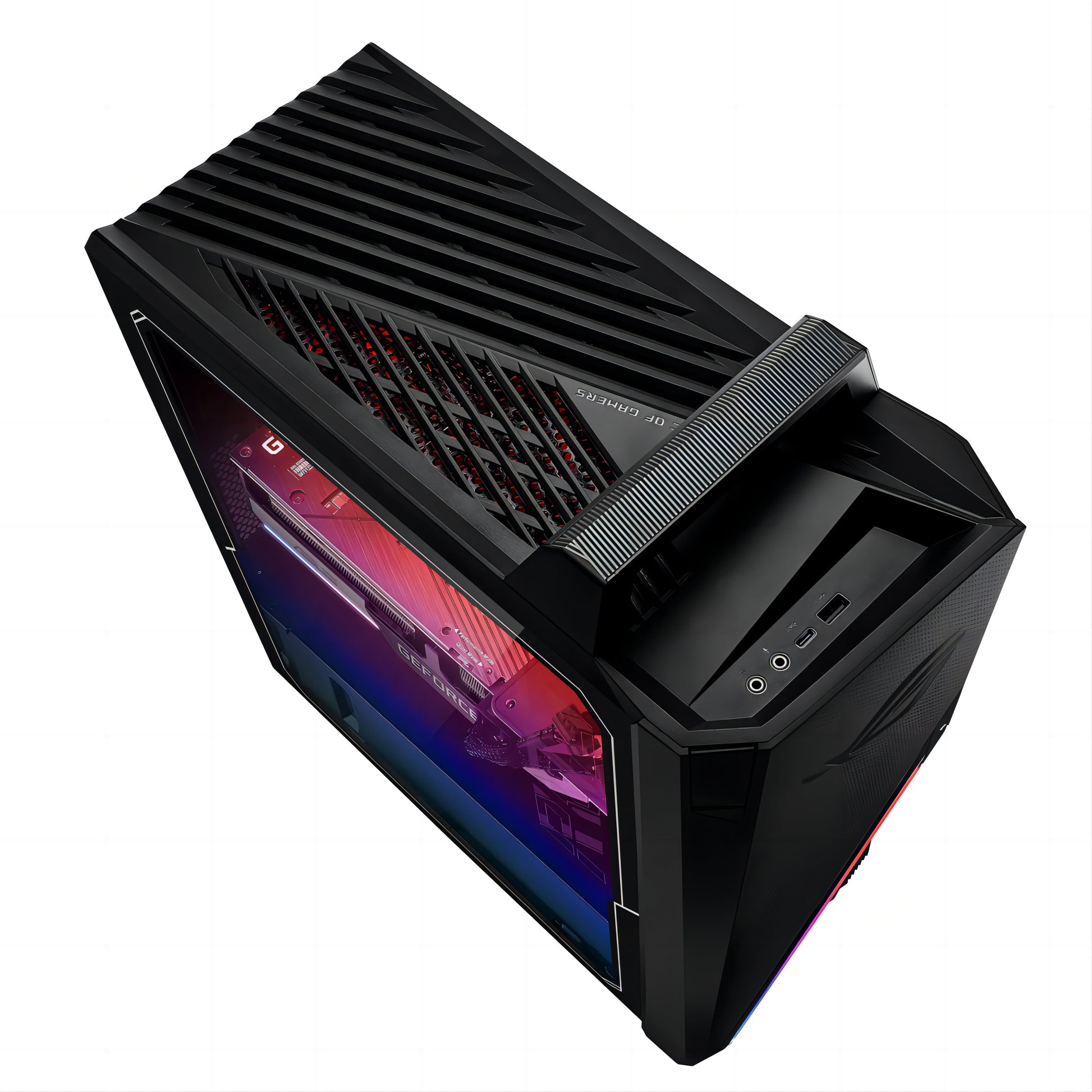 ROG Strix GT15 G15 Premium Gaming Desktop 12Th Gen Intel 12-Core I7-12700F Processor 32GB DDR4 1TB SSD NVIDIA Geforce RTX 3080 LHR 10GB Graphic Displayport Aura Sync Lighting Win11 Black