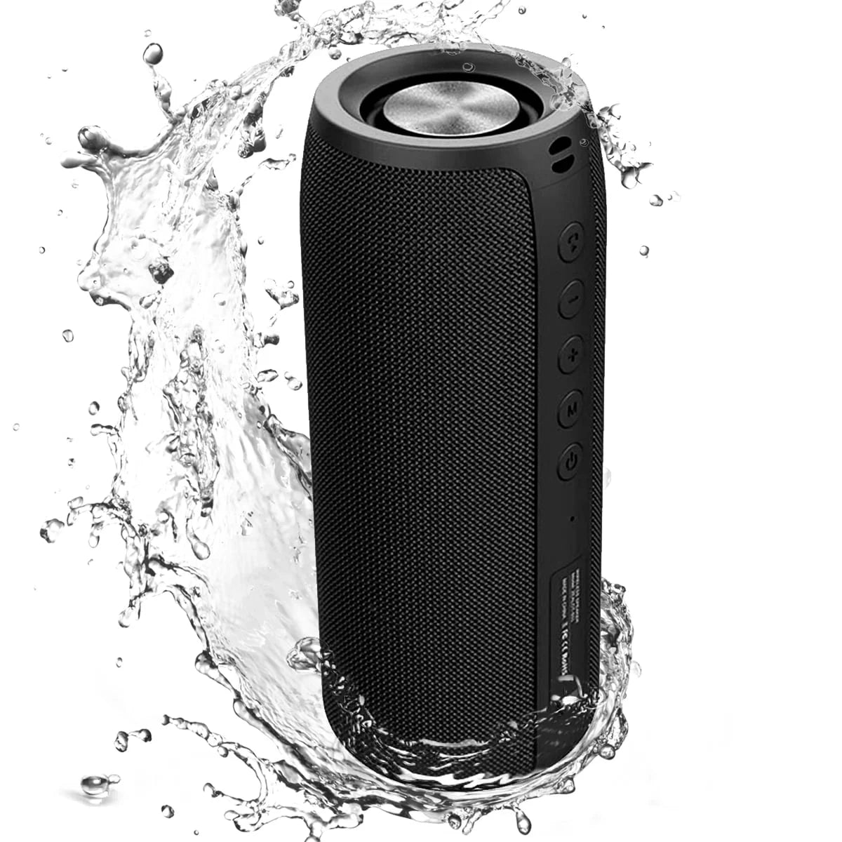 Waterproof Bluetooth Speaker, Portable Outdoor Wireless Speaker with Loud Stereo Sound,Black