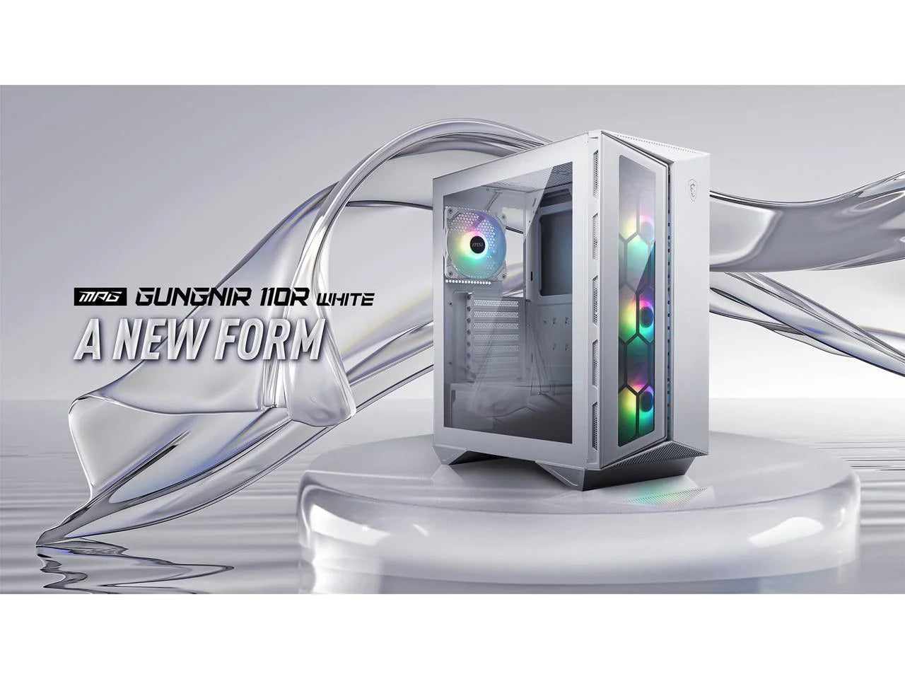 MPG GUNGNIR 110R White ABS / SPCC / Tempered Glass ATX Mid Tower Computer Case