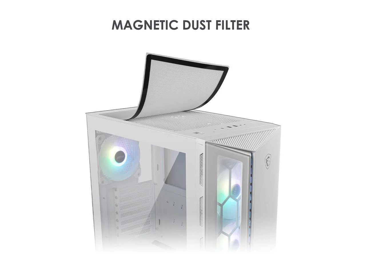 MPG GUNGNIR 110R White ABS / SPCC / Tempered Glass ATX Mid Tower Computer Case