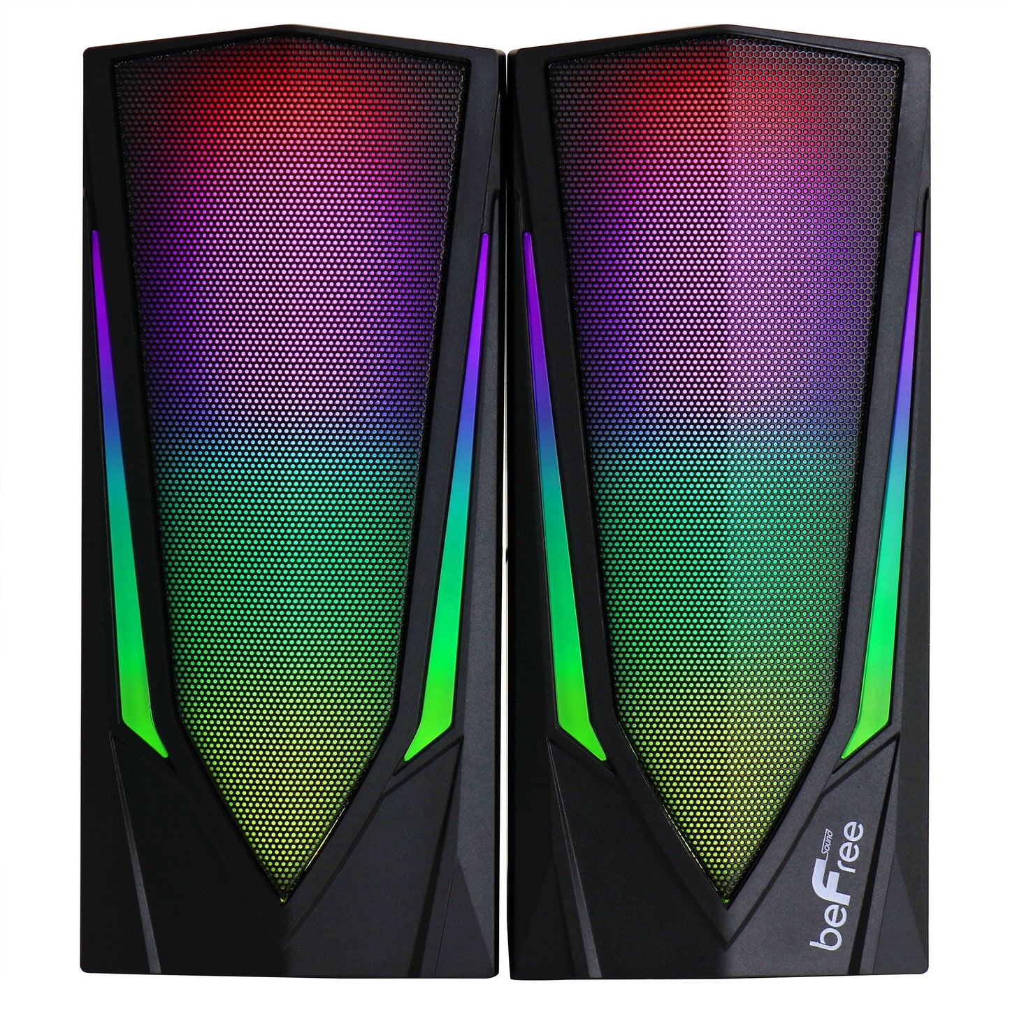 2.0 Computer Gaming Speakers with LED RGB Lights