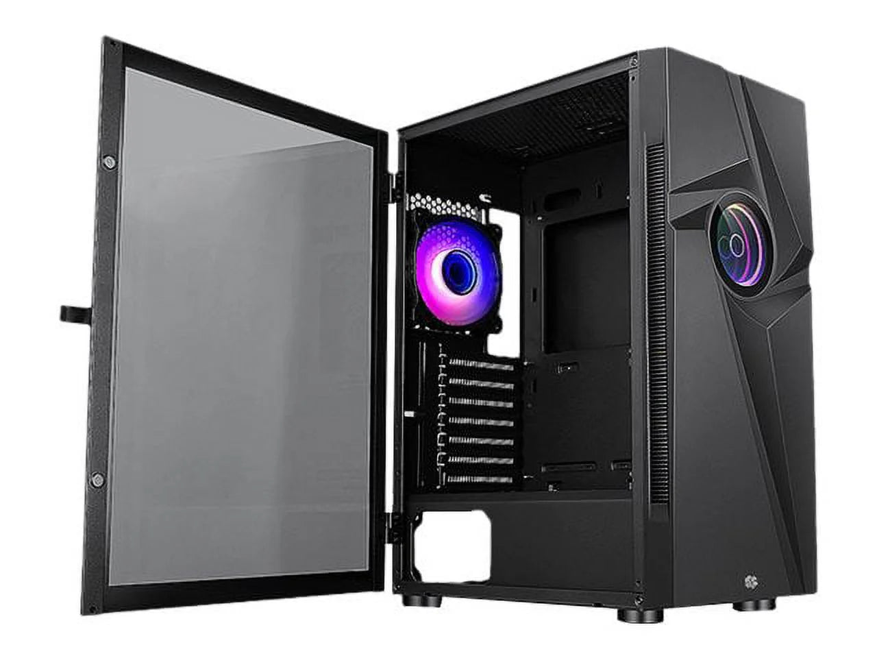 B-Vortex-Rgb Extended ATX Mid Tower, Black