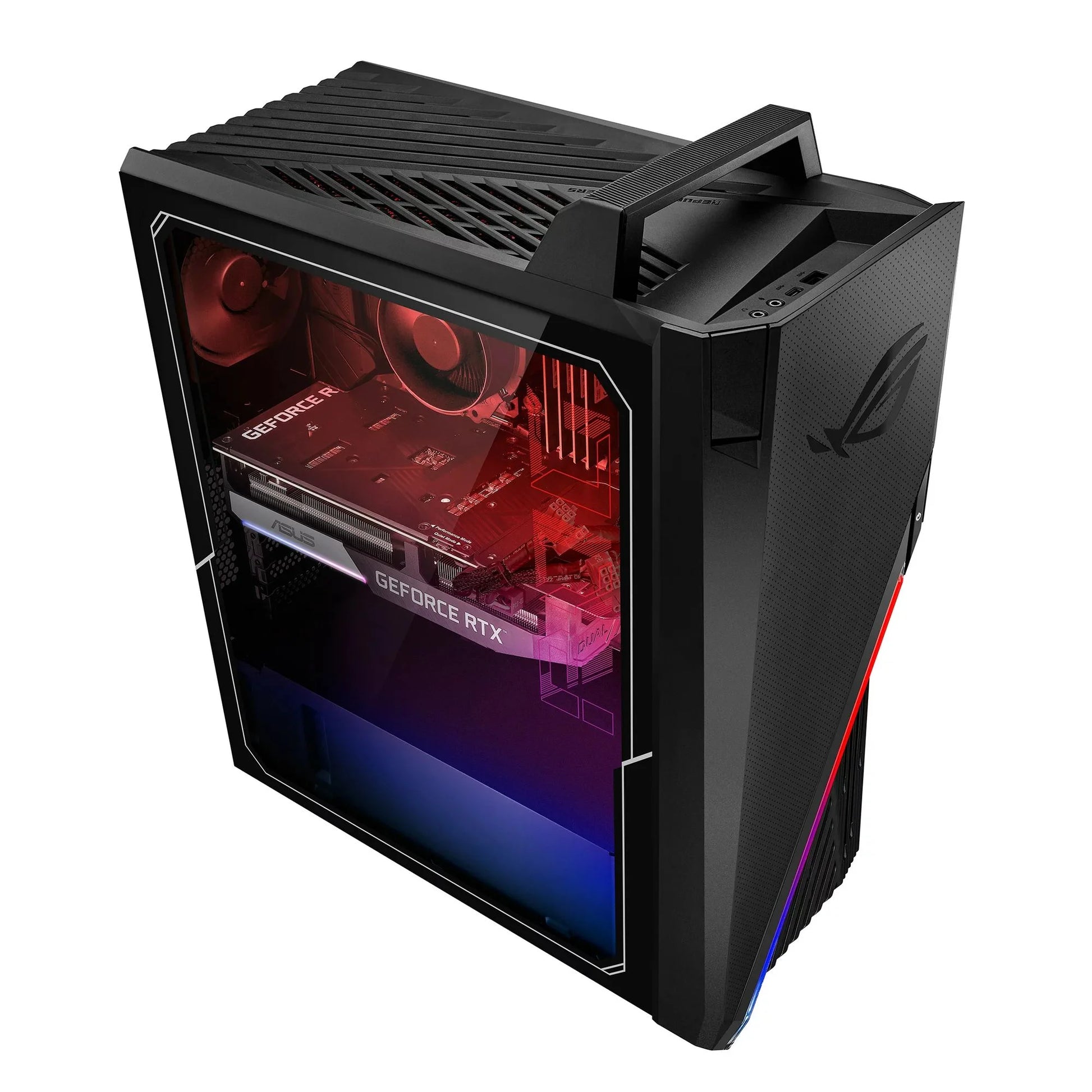 ROG Strix GT15 G15 Premium Gaming Desktop 12Th Gen Intel 12-Core I7-12700F Processor 32GB DDR4 1TB SSD NVIDIA Geforce RTX 3080 LHR 10GB Graphic Displayport Aura Sync Lighting Win11 Black